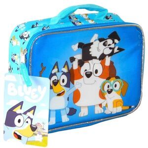 BLUEY WINTON HONEY & BINGO Boys Insulated Lunch Box BPA-Free School Tote NWT